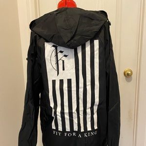 Rare - Band merch - Fit For a King Rain Slicker Size L